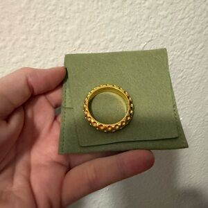 Hermès- Scarf Ring Gold Tone